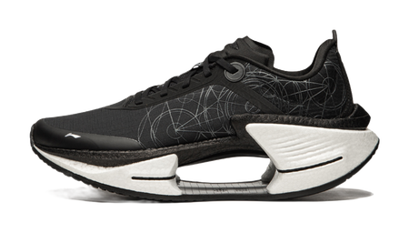 Li Ning Shadow 3 Essential Cushioning Support Rebound Low top Running Shoes Mens Black  VJsneaker