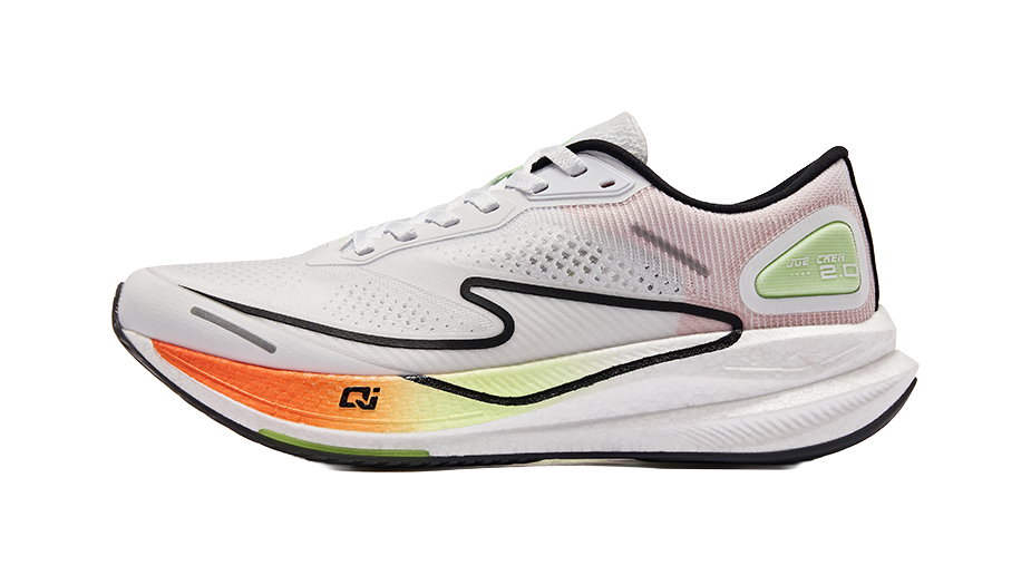 Erke Dust 2.0 Shock Absorbers Rebound Low top Marathon Training Long Distance Running Shoes Men's White Green 