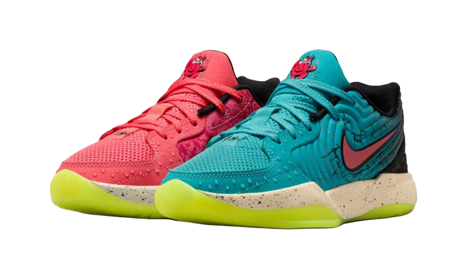 Kool Aid x Nike Ja Morant 2 Slip Resistant Abrasion Resistant Low top Childrens Basketball Shoes Red Blue  VJSNEAKER