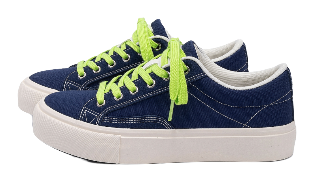 HUANQIU Men's Low-Top Skateboard Canvas Shoes - Height Increase Lightweight & Durable Design 