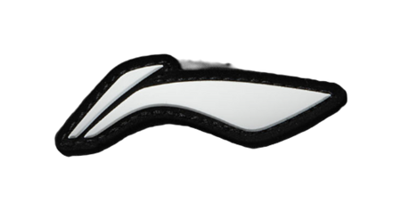Li Ning white logo on black down jacket chest