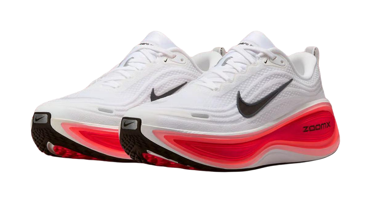 Nike Vomero Plus White Black Bright Crimson  vjsneaker.com