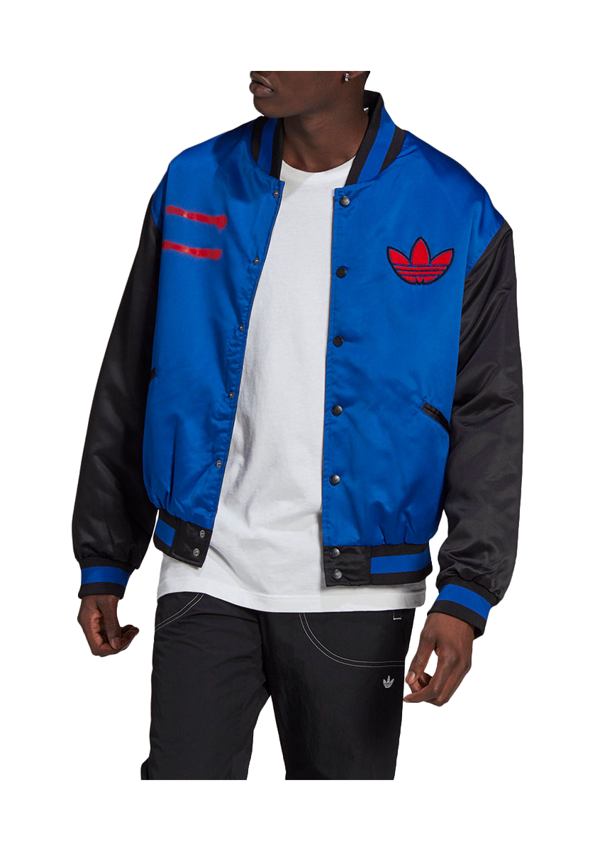 adidas originals Mens Run-dmc Collegiate Jacket Blue  vjsneaker.com