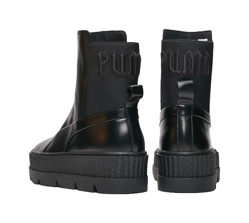 PUMA Chelsea Sneaker Boot Rihanna Fenty Black Womens  vjsneaker.com