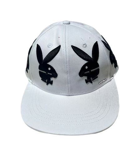 SLEEPYWALK Street American Hip Hop Long Eared Rabbit Embroidered Flat brimmed Hat Hot Girl y2k Sweet Cool Style~Summer Versatile Face Showing Cotton Baseball Hat Male Female Same Style Couple's Style  VJSNEAKER
