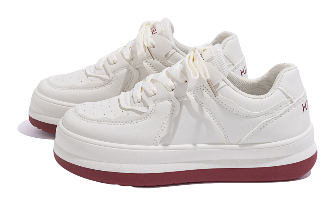 HUANQIU Coverage Thermal Abrasion Resistant Lightweight Height Increasing Low top Skateboard Shoes Women's 