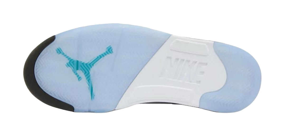 Jordan Air Jordan 5 Slip Resistant Abrasion Resistant Low top Childrens Basketball Shoes White Unisex  vjsneaker.com