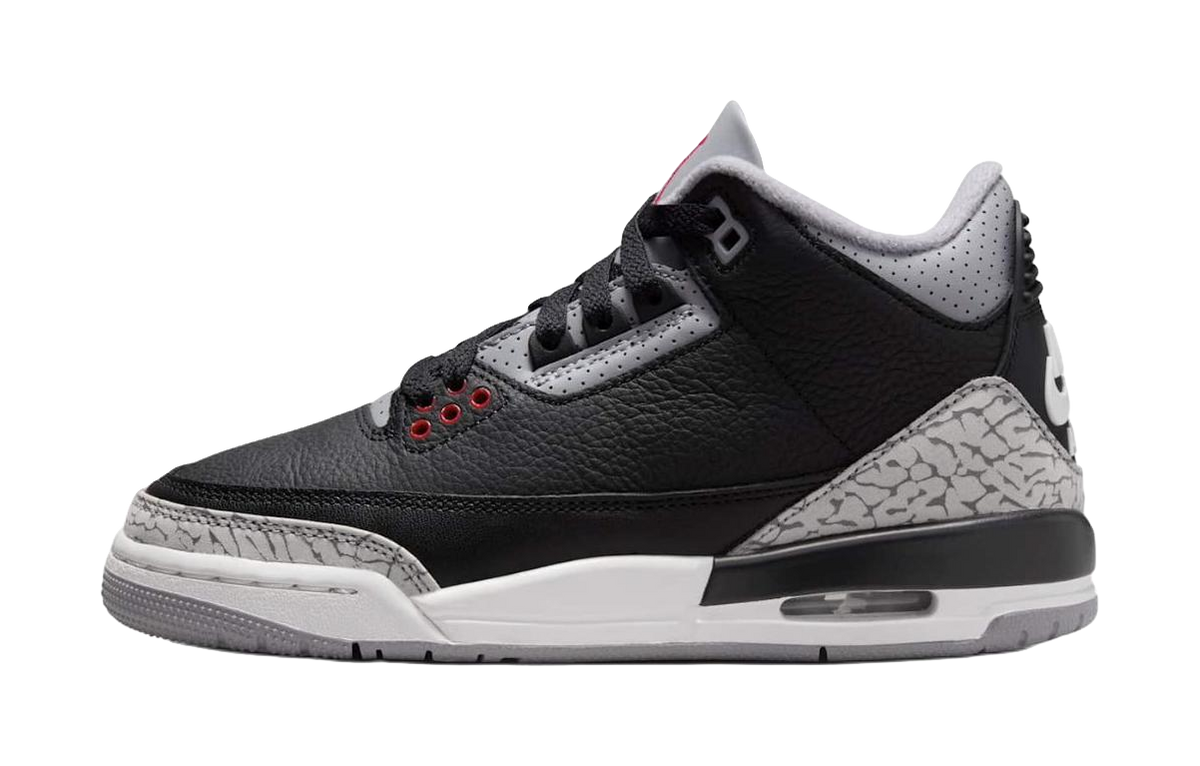 Jordan Air Jordan 3 Anti Kick Cushioning Mid Top Childrens Basketball Shoes Black  VJSNEAKER