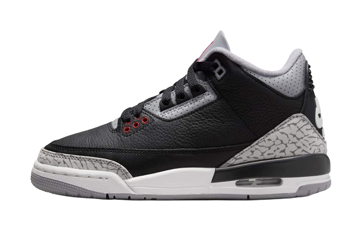 Jordan Air Jordan 3 Anti Kick Cushioning Mid Top Childrens Basketball Shoes Black  VJSNEAKER