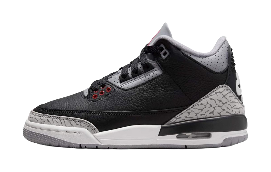 Jordan Air Jordan 3 Anti Kick Cushioning Mid Top Childrens Basketball Shoes Black  VJSNEAKER