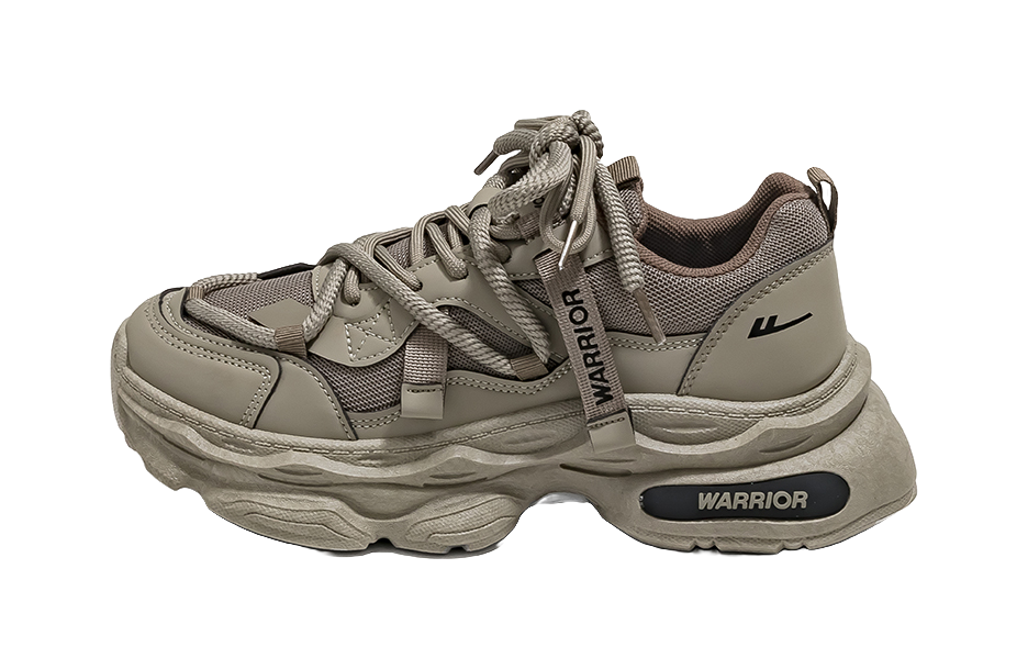 Warrior Breathable And Lightweight Low top Chunky Sneakers Mens  vjsneaker.com