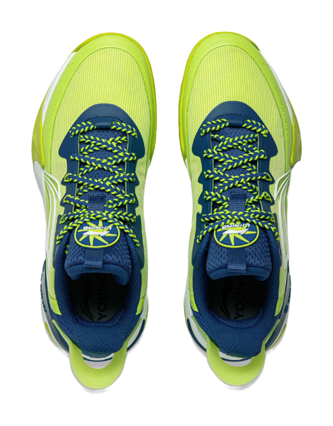 Li Ning YOUNG Fengying 2.0 Low top Childrens Basketball Shoes Green Blue Unisex  VJSNEAKER