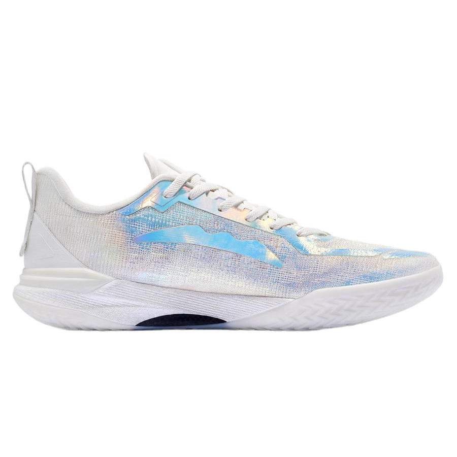 Volanti 911 Rocket Air unisex basketball shoes side profile with blue stripe graphic