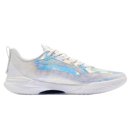 Volanti 911 Rocket Air unisex basketball shoes side profile with blue stripe graphic