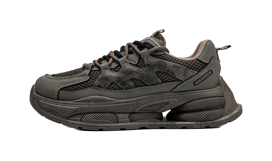 WARRIOR Chunky Sneakers Unisex Low top Gray 