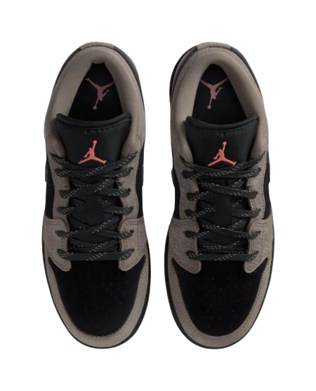 Jordan Air Jordan 1 Low top Childrens Basketball Shoes Brown Black Unisex  vjsneaker.com