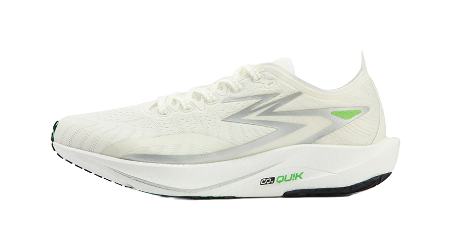 361° Speed Team Shock Absorbers Slip Resistant Abrasion Resistant Breathable Low top Running Shoes Men's Silver White 