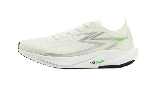 361° Speed Team Shock Absorbers Slip Resistant Abrasion Resistant Breathable Low top Running Shoes Men's Silver White 