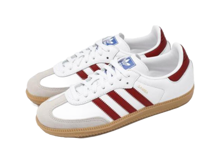 Adidas Samba Og White Burgundy Gum  vjsneaker.com