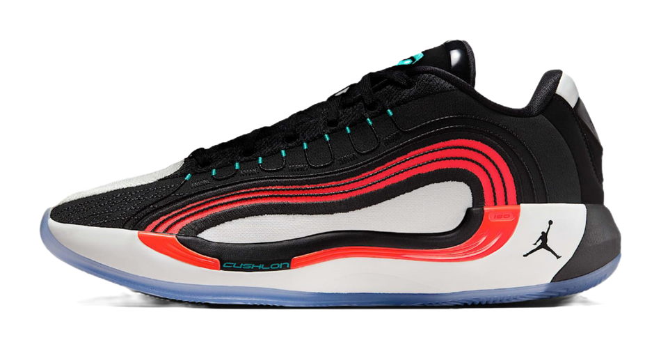 Jordan Luka 4 Anti Slip Wear Resistant Low Top Basketball Shoes Unisex Black White Red Asian Version  VJSNEAKER