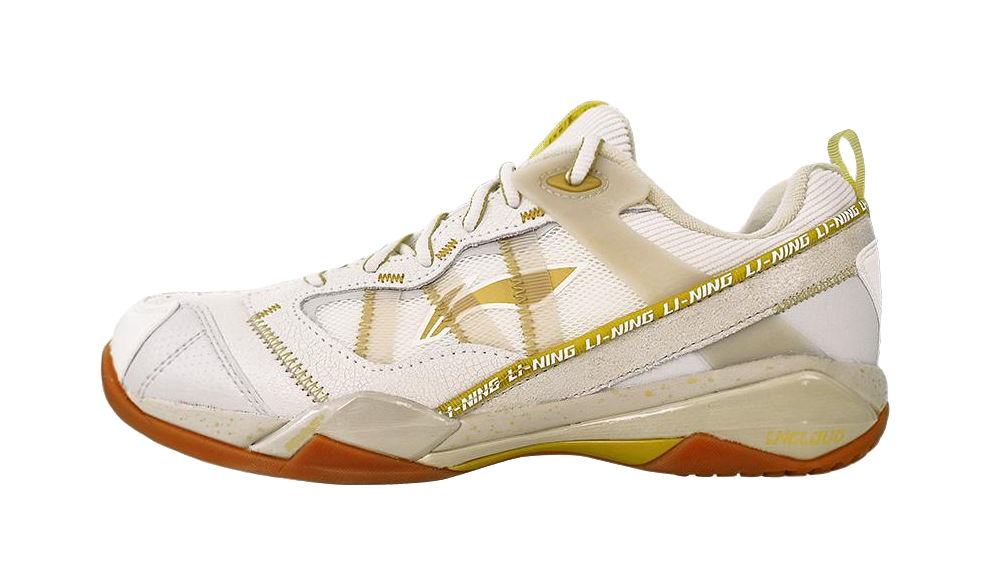 Li-Ning Invincible ACE "White Gold" AYAR015-4 - Badminton Shoe Unisex White