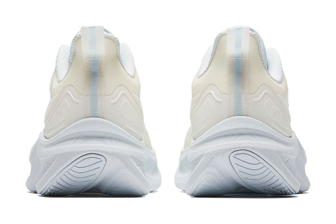 Anta Cushioning Soft Rebound Running Shoes Fashion Versatile Women's Shoes Women's Ivory White/Light Mist Gray 