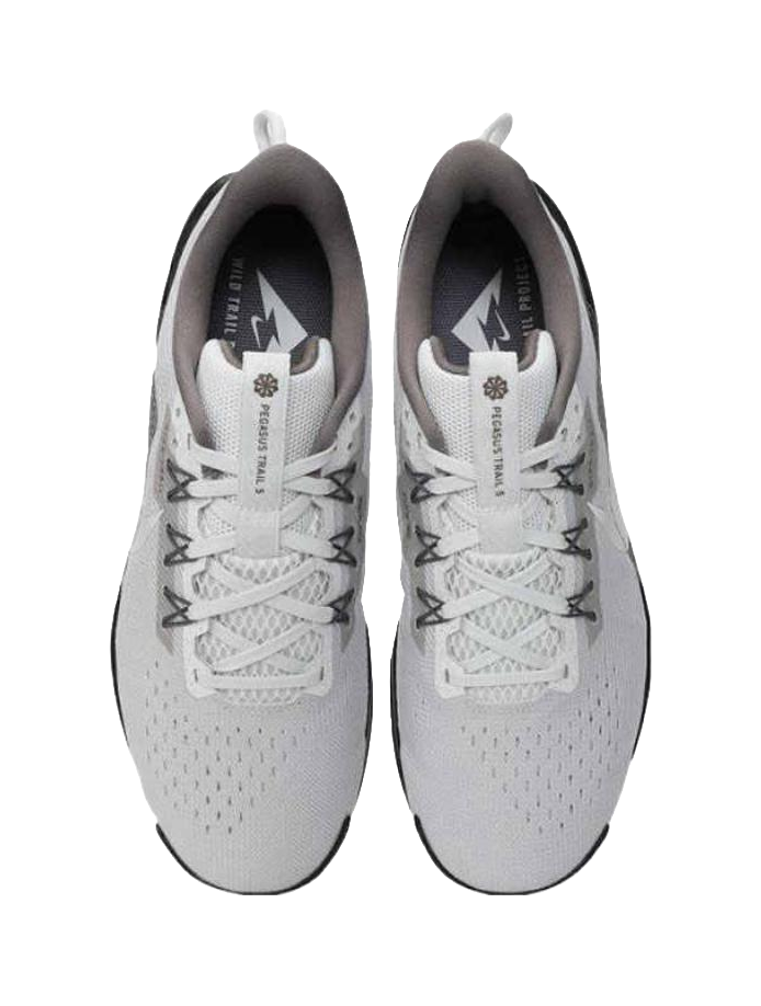 Nike Pegasus Trail 5 Fabric Cushioning Breathable Rebound Low top Casual Running Shoes Mens White  vjsneaker.com