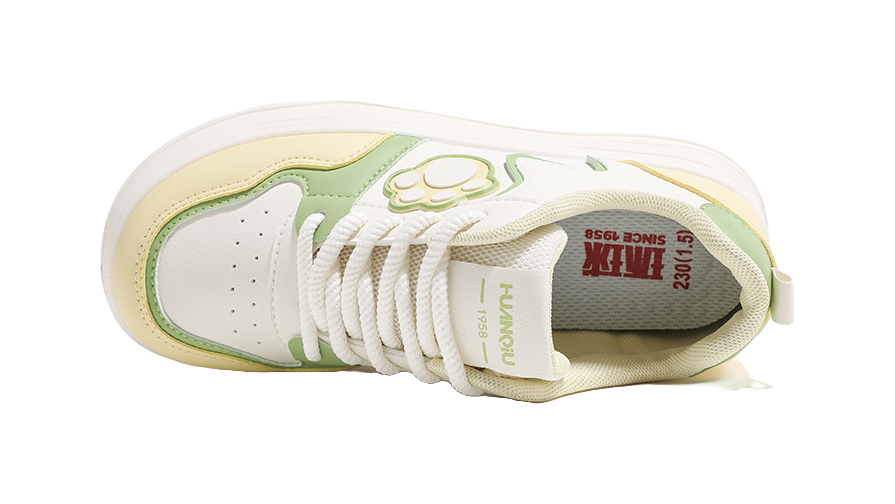 HUANQIU Anti Slip And Wear Resistant Height Increasing Low Top Skateboard Shoes Women's 