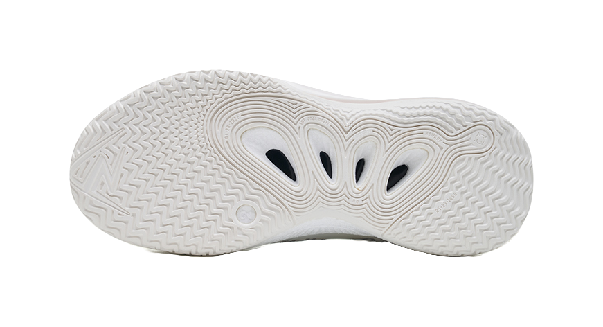 Rigorer Reeves second-generation AR2 Ghost lightweight, comfortable, fashionable, shock-absorbing, wear-resistant, breathable low cut sports basketball shoes for children in white and silver  VJSNEAKER