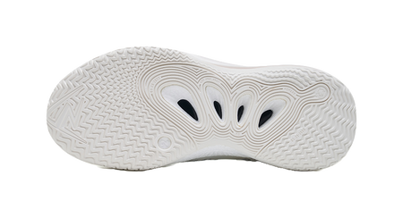 Rigorer Reeves second-generation AR2 Ghost lightweight, comfortable, fashionable, shock-absorbing, wear-resistant, breathable low cut sports basketball shoes for children in white and silver  VJSNEAKER