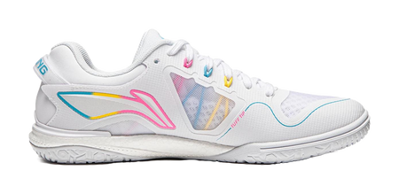 Li-Ning Kirin 3.0 "White/Pink/Yellow" APPU029-2 - Table Tennis Shoe Unisex White