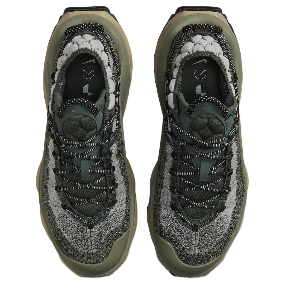 Nike Air Max Flyknit Venture Vintage Green Light Army Khaki Metallic Silver Womens  vjsneaker.com