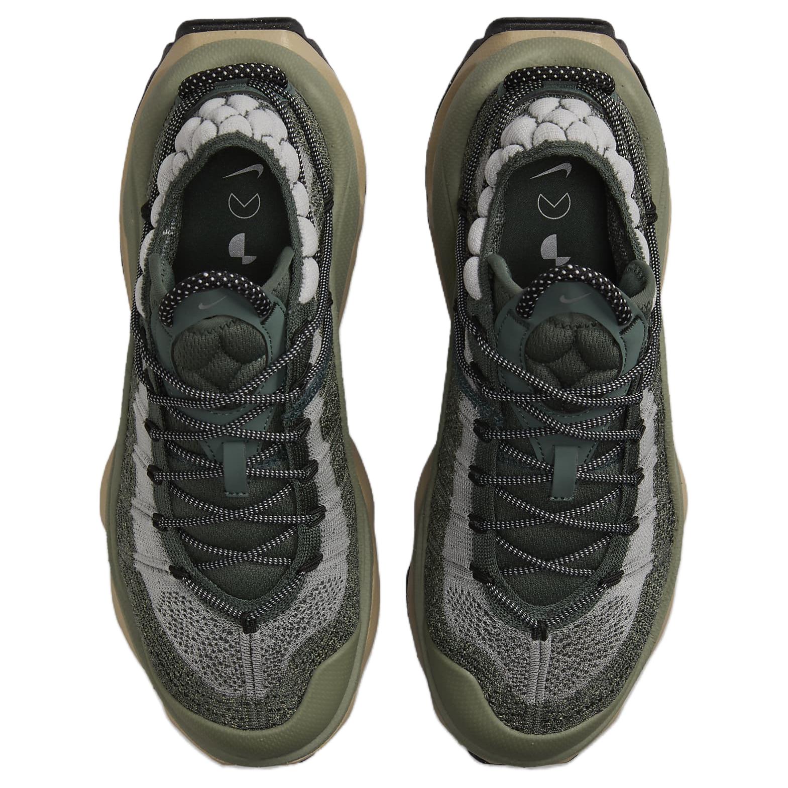 Nike Air Max Flyknit Venture Vintage Green Light Army Khaki Metallic Silver Womens  vjsneaker.com