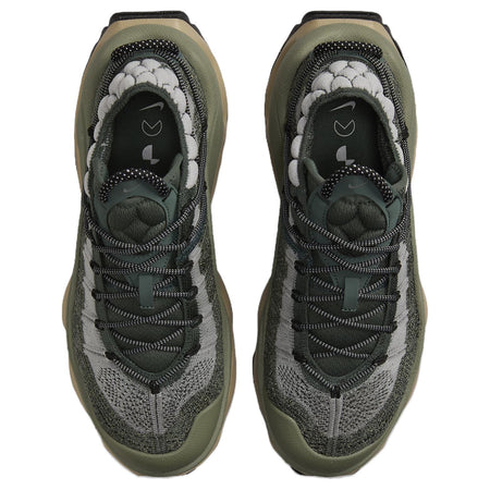 Nike Air Max Flyknit Venture Vintage Green Light Army Khaki Metallic Silver Womens  vjsneaker.com