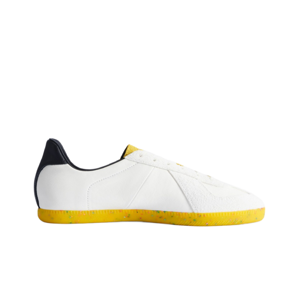 PANE Light Training NoGi "HOP POINT" PN15395IVY20B - Low Top German Army Trainer Unisex White Yellow