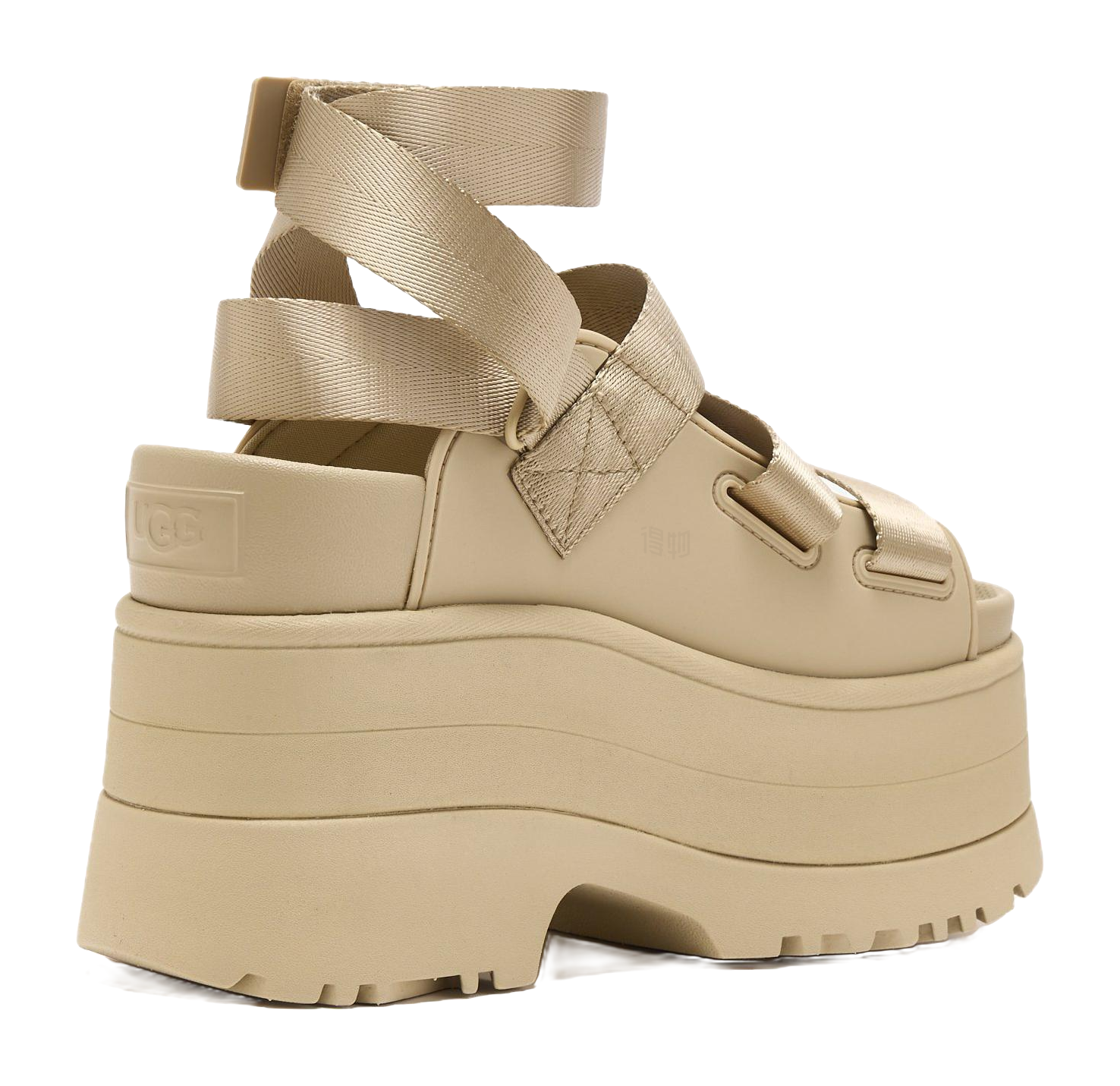 UGG GoldenRise Platform Sandals Mustard Seed Womens  vjsneaker.com