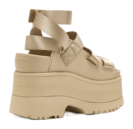 UGG GoldenRise Platform Sandals Mustard Seed Womens  vjsneaker.com