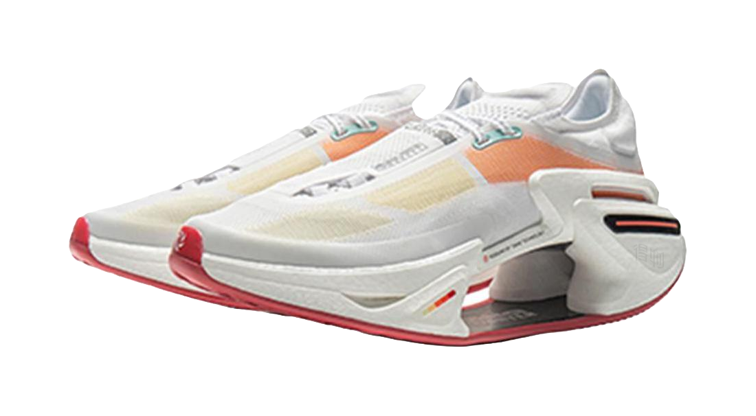 Li-Ning Shadow 3.0 "Standard White/Orange" ARRV001-21 - Running Shoe Unisex White Orange