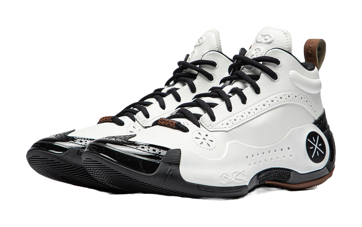 LiNing WOW 10 Gentleman Mid top Basketball Shoes Mens Black White  VJSNEAKER