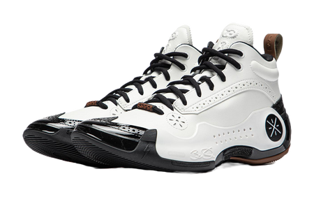 LiNing WOW 10 Gentleman Mid top Basketball Shoes Mens Black White  VJSNEAKER