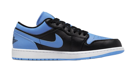 Jordan 1 Low Black University Blue  vjsneaker.com