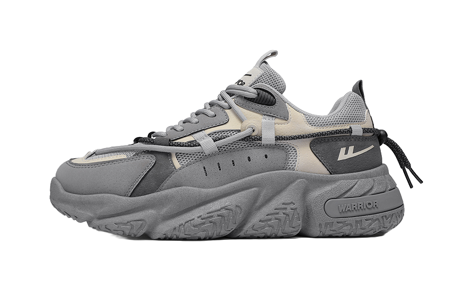 Warrior Warrior Anti-Slip Wear-Resistant Breathable Lightweight Height Increasing Warm Low-Top Chunky Sneakers Unisex 