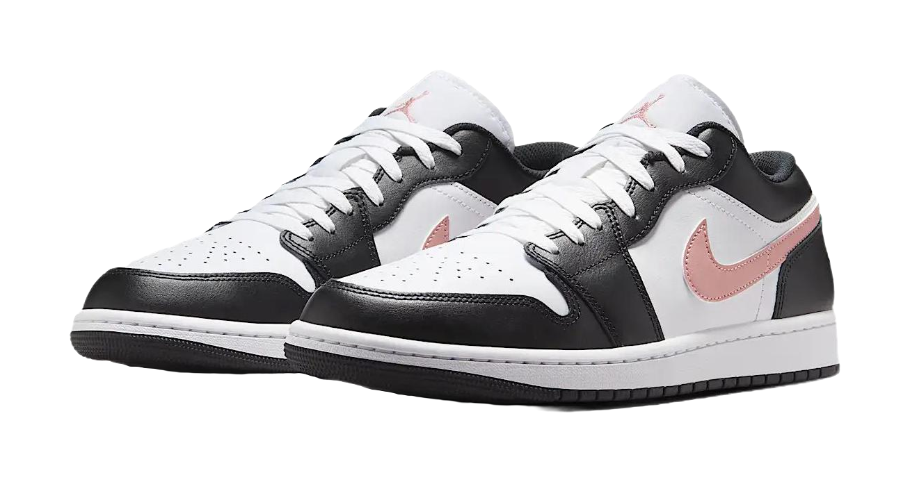 Jordan 1 Low Black Rust Pink  vjsneaker.com