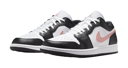 Jordan 1 Low Black Rust Pink  vjsneaker.com