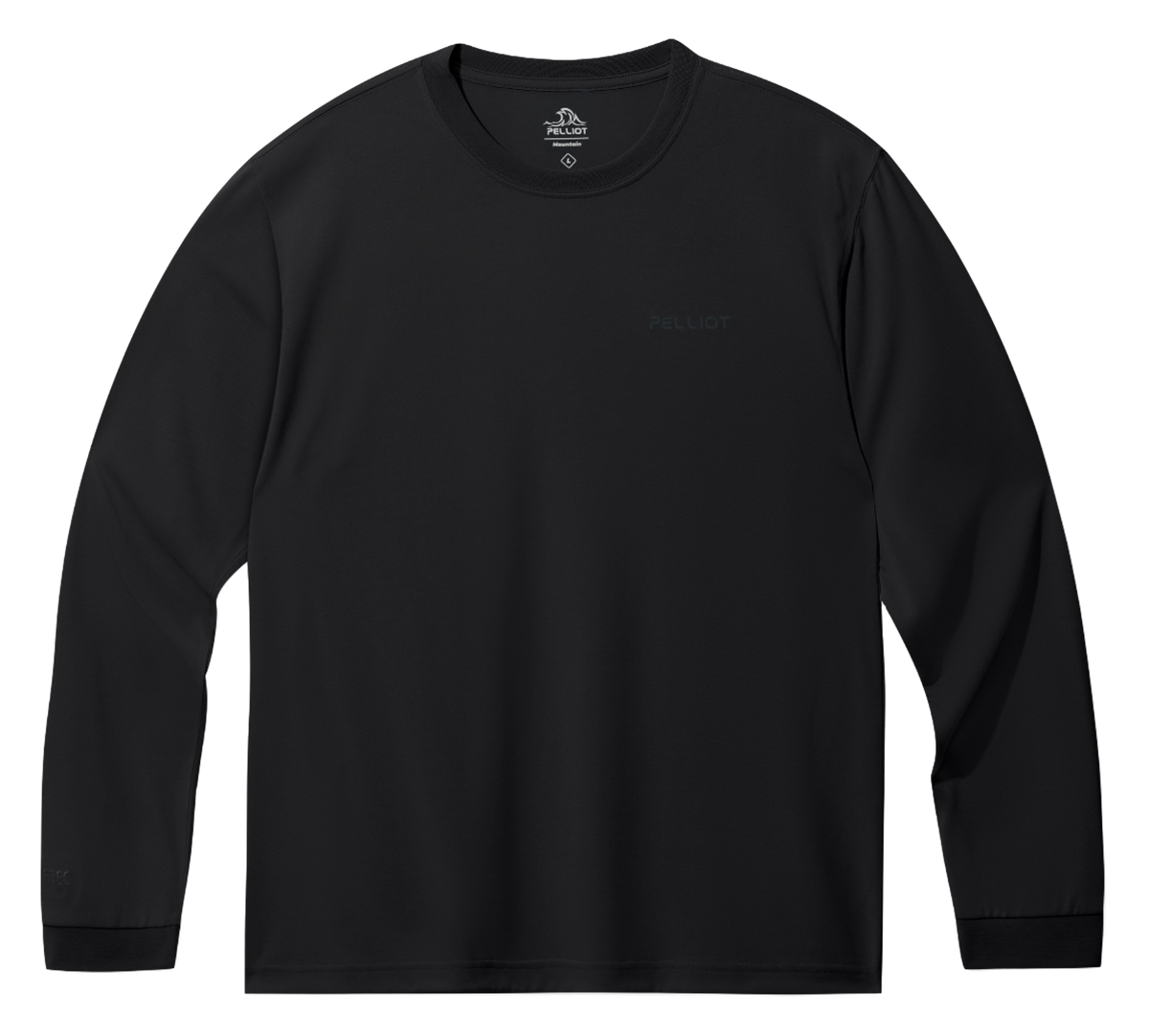 Boxi and PELLIOT outdoor quick drying Polartec power dry, sweat absorbing, breathable, quick drying, casual sports base, comfortable and versatile interior, autumn top, hoodie, round neck, couple's T-shirt, unisex  vjsneaker.com