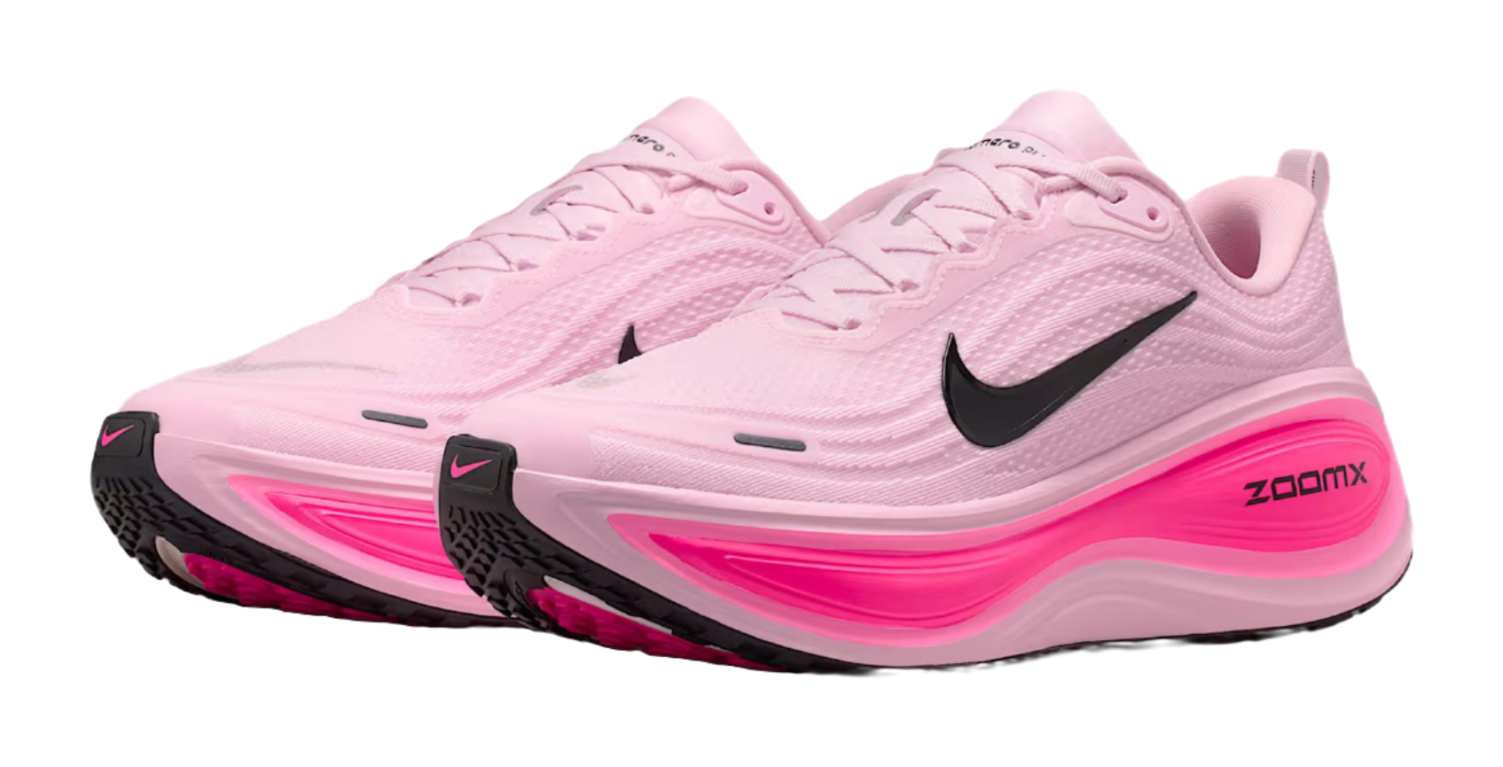 Nike Vomero Plus Abrasion Resistant Low top Running Shoes Mens Pink Black  vjsneaker.com