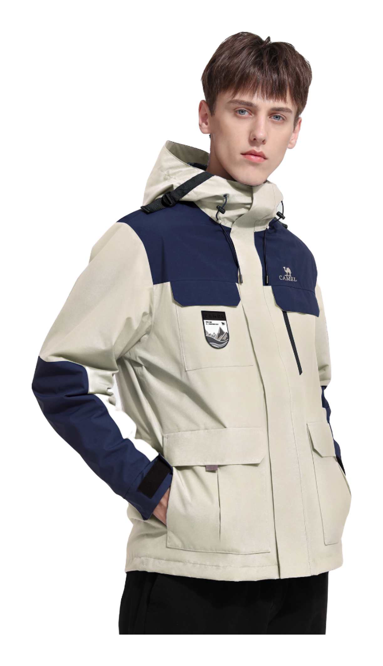 CAMEL All weather Windbreaker Jacket Unisex  vjsneaker.com