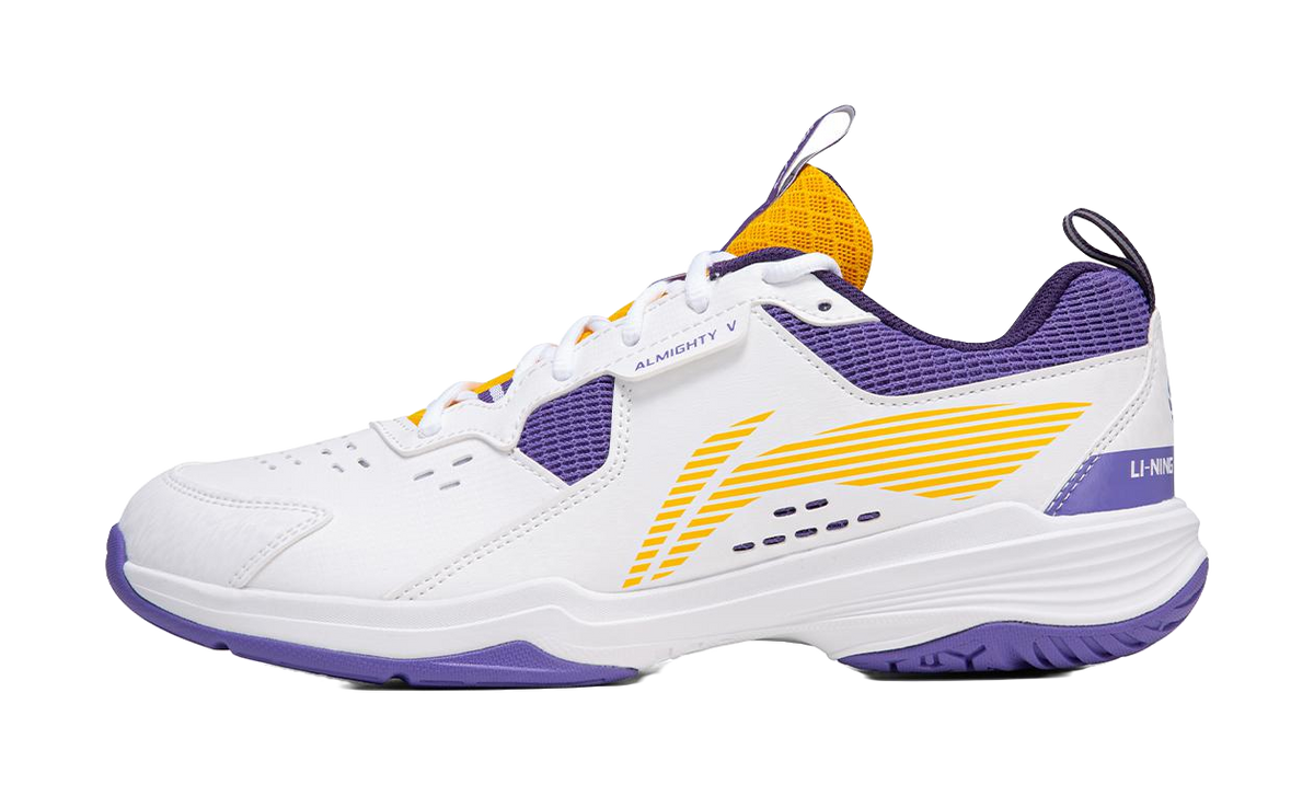 Li-Ning Ace V "White Purple" AYTT001-4 - Badminton Shoe Unisex