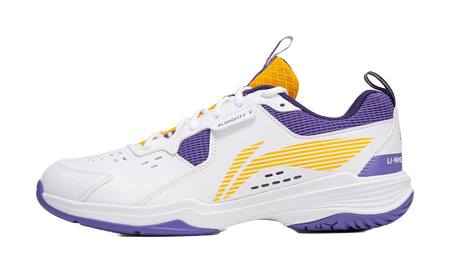Li-Ning Ace V "White Purple" AYTT001-4 - Badminton Shoe Unisex