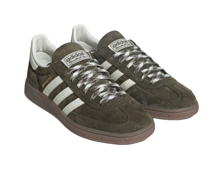 Adidas Originals HANDBALL SPEZIAL Low top German Army Trainers Unisex Olive Green  vjsneaker.com